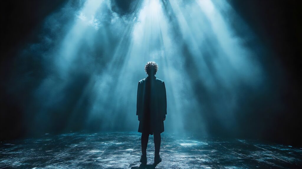 the fear of judgement, fear of being watched, and being in the spotlight